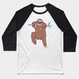 Transgender Pride Sloth Baseball T-Shirt